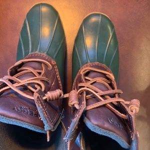 Sperry Rain Boots - Brown /Green